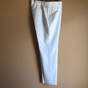 Banana Republic White Lined Ryan Trouser